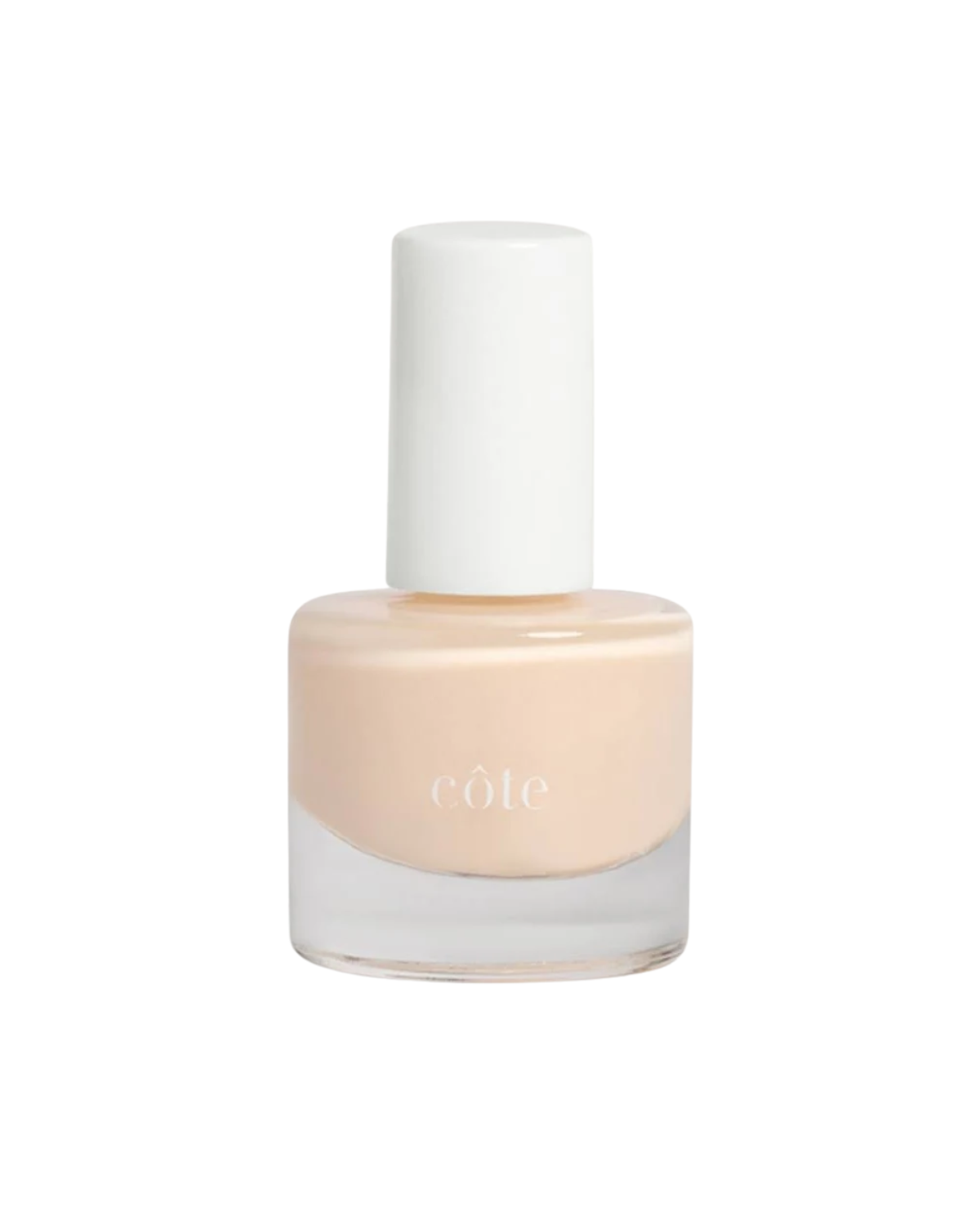 A bottle of warm nude nail polish.