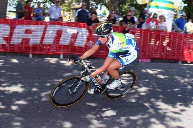 Tiffany Cromwell (Orica - AIS) on her own in the shade