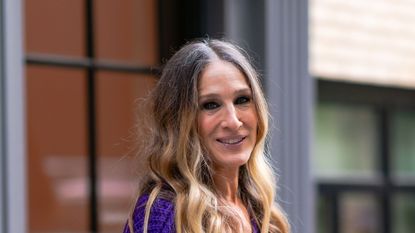 Sarah Jessica Parker is seen in Midtown on October 15, 2020 in New York City