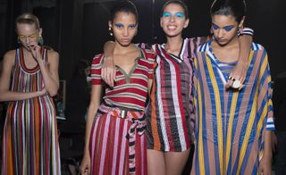 Missoni’s graphic lines did all the talking for spring