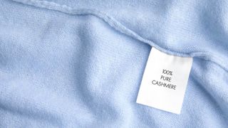 Cashmere care label