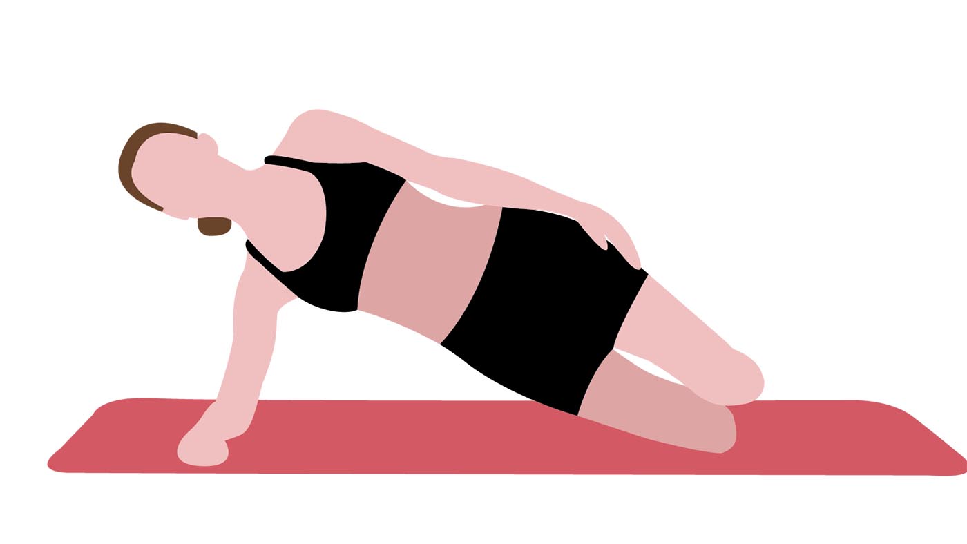 side plank knees plank exercises for horse riders