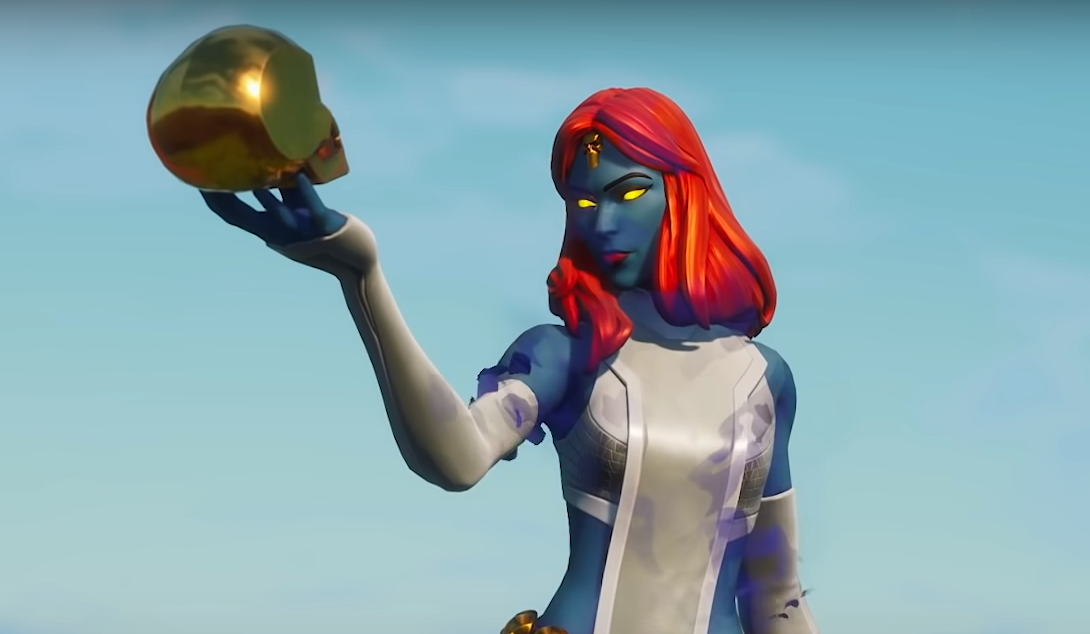 A Fortnite skin of Mystique from X-Men