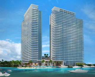 The Harbour is a 425-unit luxury development in North Miami Beach