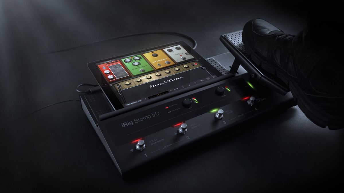 IK Multimedia’s iRig Stomp I/O USB pedalboard and audio interface is