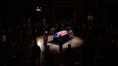 President Jimmy Carter lies in state under the Capitol Rotunda