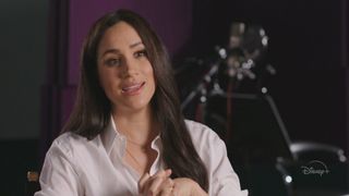 Meghan Markle does an interview on camera