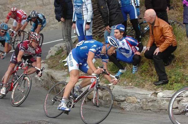 Tom Boonen (Quickstep-Innergetic) on the Poggio