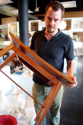 Ricardo Graham Ferreira with his ’Trovador’ design