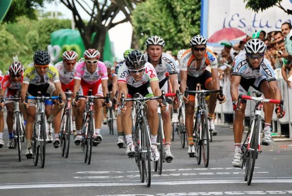 Salas was first man over the finish line on stage 10