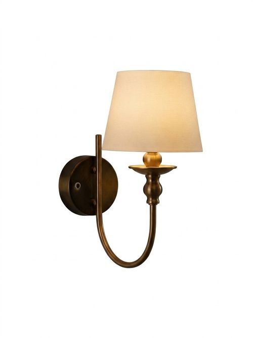 Lucille Ornate Led Rechargeable Wall Light - Brass