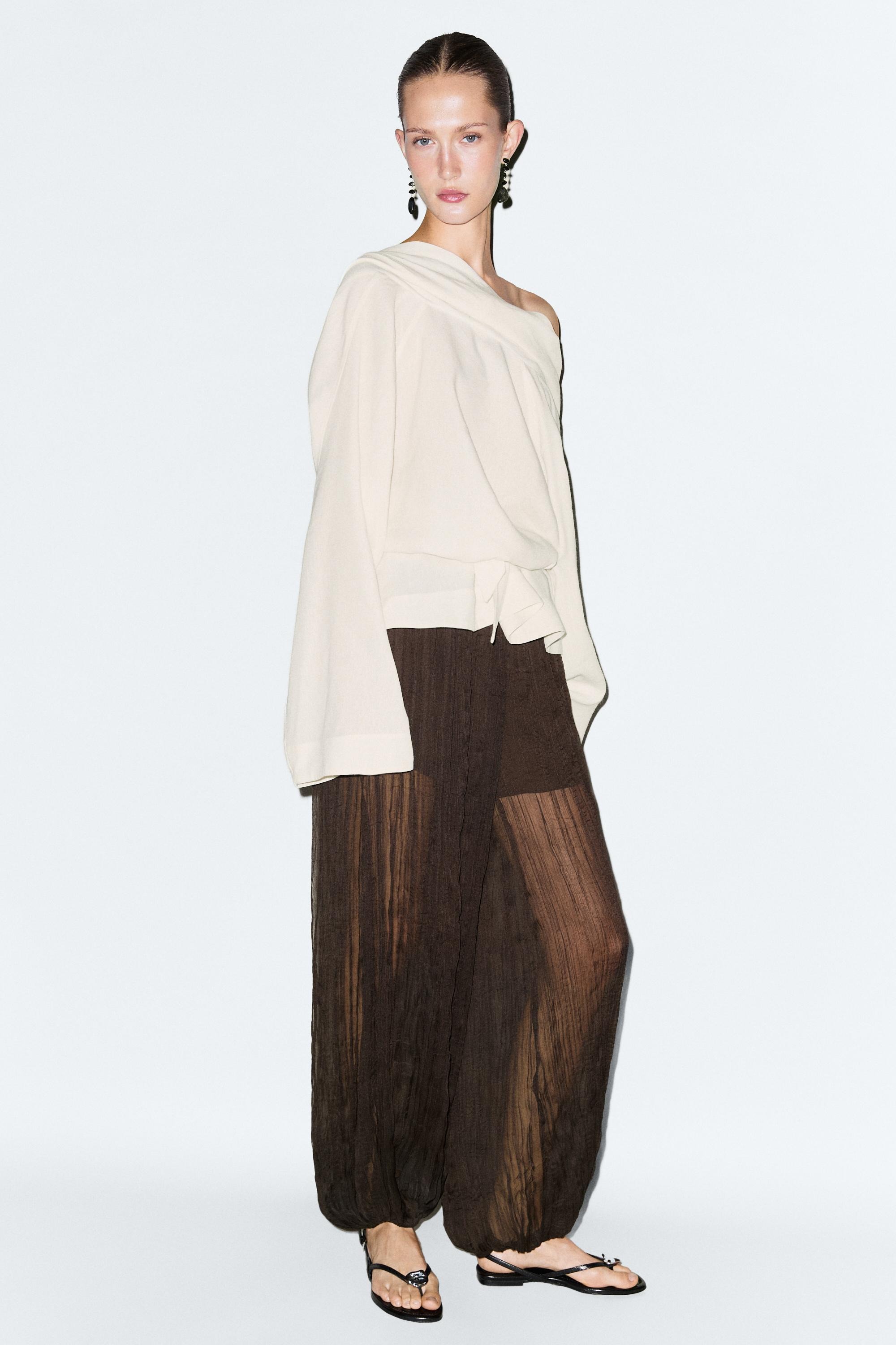 Massimo Dutti, Total Look Flowing Pants