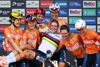 'It's the biggest victory of my career' - Demi Vollering's team-based plan pays off with title in World Championship road race