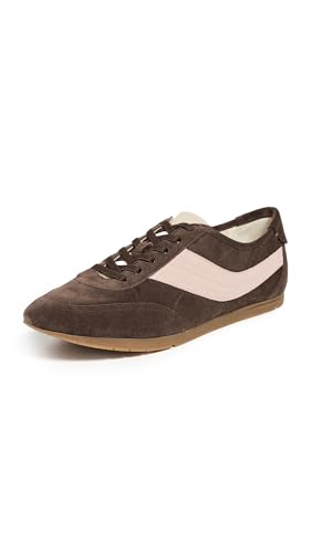 Vince Women's La Runner Sneakers, Dark Mocha/rosewater, 9.5 Medium Us