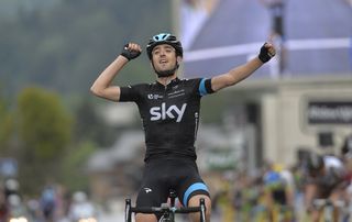 Mikel Nieve wins Stage 8 of the 2014 Criterium du Dauphine
