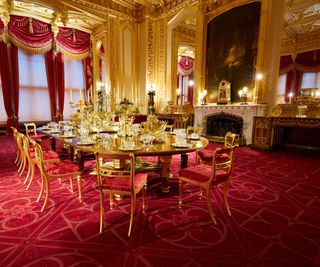 The State Dining room, dressed for christmas at Windsor