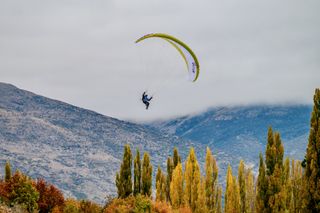 Nikon Z8 sample shot taken in New Zealand of a paraglider