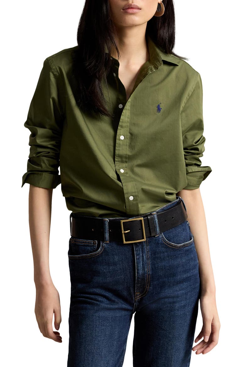 Polo Ralph Lauren Classic Fit Cotton Twill Button-Up Shirt
