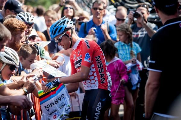 Mountains leader Tom Danielson (Garmin-Sharp) is a popular rider in Colorado's USA Pro Challenge.