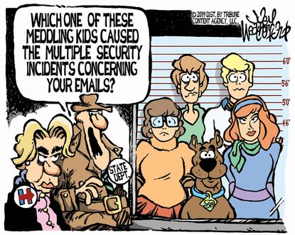 Political Cartoon U.S. Scooby Doo Hillary Clinton State Department Emails