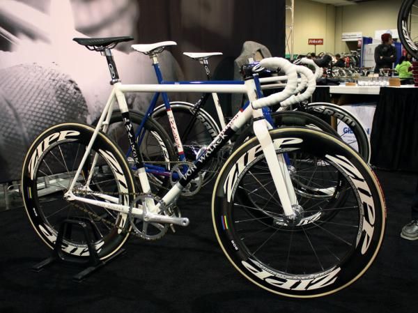 This Don Walker track bike will be ridden by pro racer David Wiswell this season.