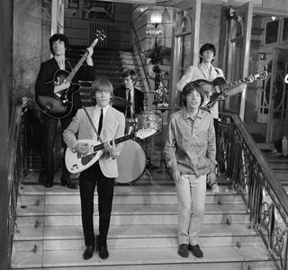 The Rolling Stones, with Brian Jones on his Vox teardrop guitar