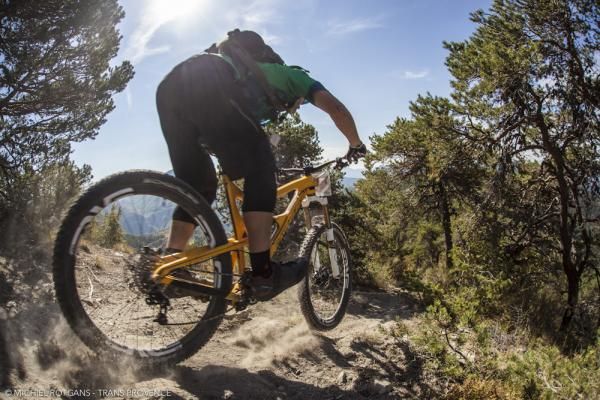 A racer nails a descent