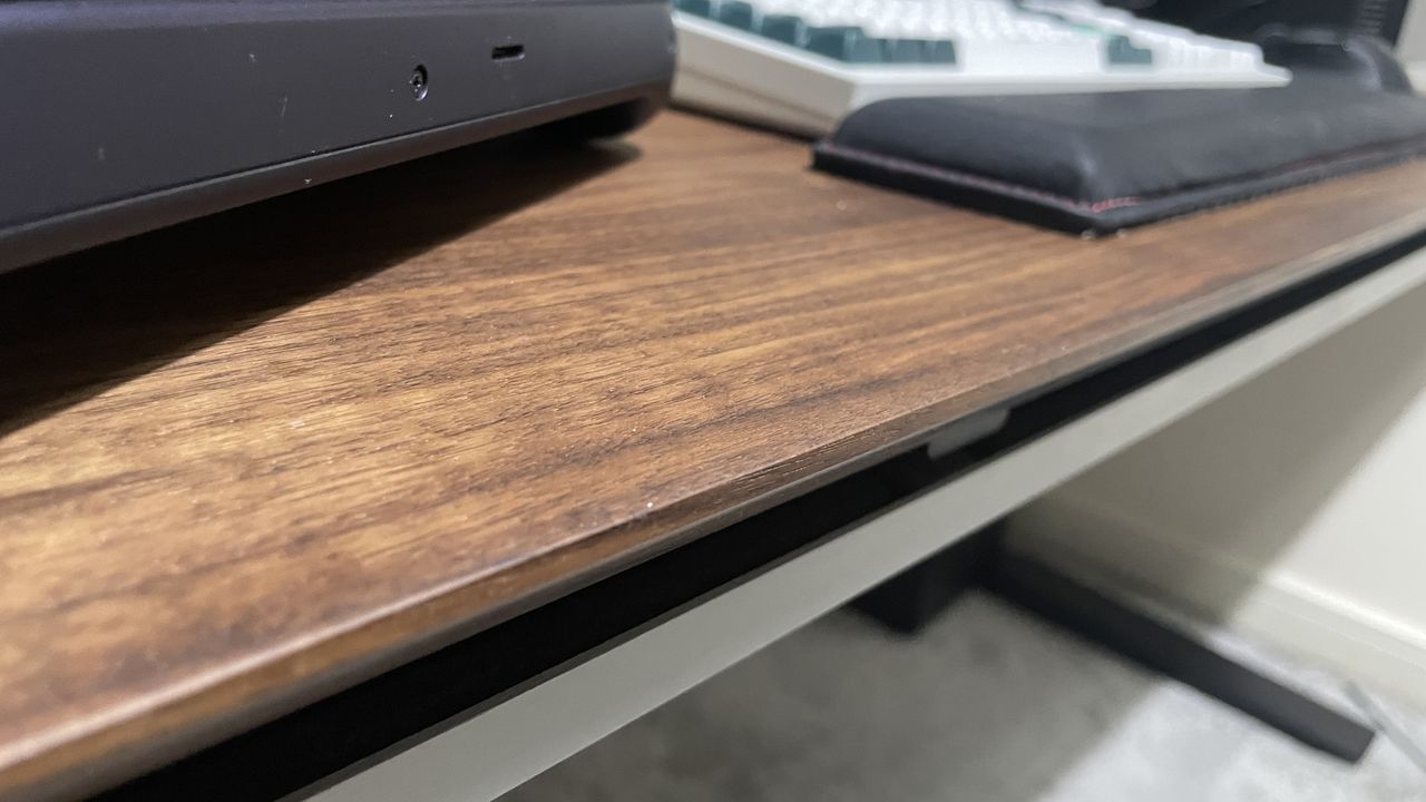 A walnut Grovemade desk