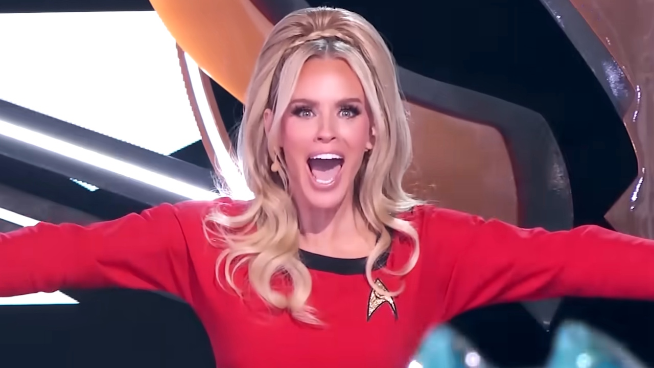 Jenny McCarthy is shown on The Masked Singer.