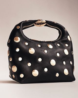 Small Top-Handle Bag With Grommets