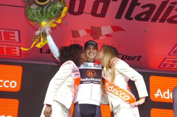 Bjorn Selander (Team RadioShack) in the white jersey