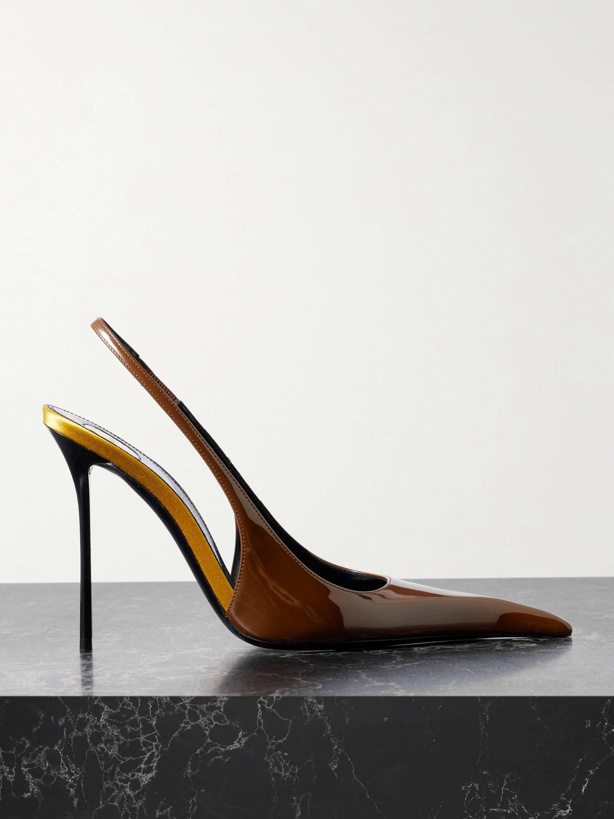 Amalia Patent-Leather Slingback Pumps