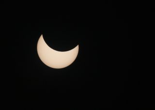 A partial solar eclipse seen from Iraq on Oct. 25, 2022