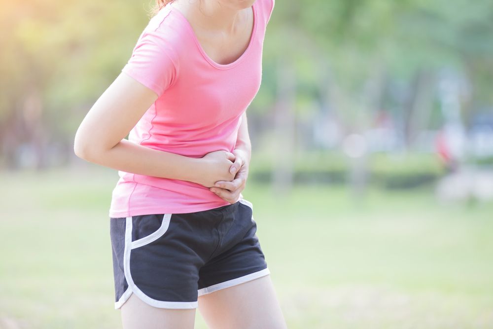 runner, athlete, stomach pain