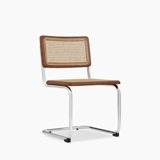 Kenton Dining Chair, Walnut & Chrome