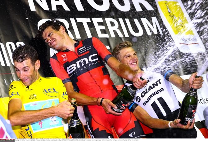 Vincenzo Nibali, Greg Van Avermaet and Marcel Kittel in Aalst