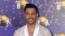Strictly's Giovanni Pernice attends the "Strictly Come Dancing" launch show red carpet at Television Centre on August 26, 2019 in London, England.