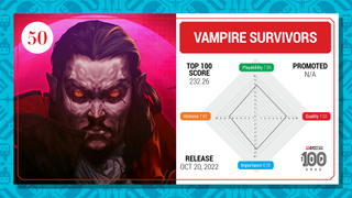 Vampire Survivors top 100 card (2023)