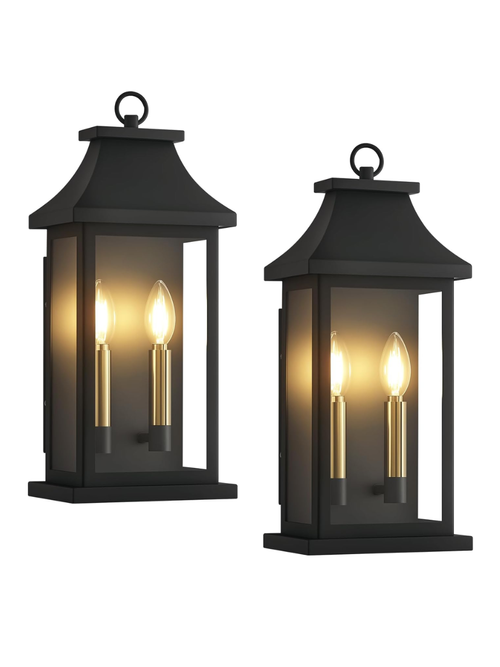 Outdoor Wall Lights, Set of 2