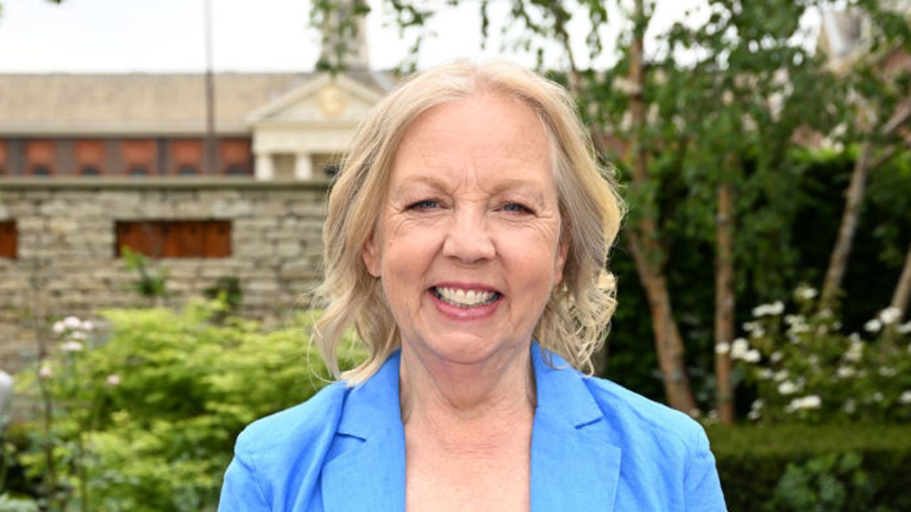 Head shot of Deborah Meaden wearing a blue jacket