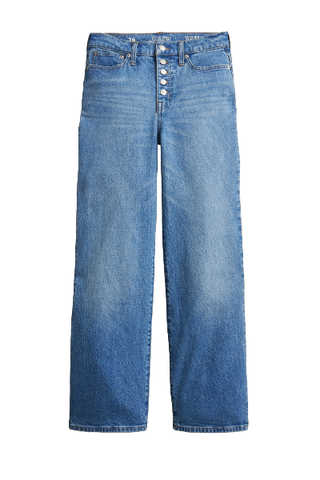 J.Crew Slim-Wide Jeans With Button-Fly (Were $148) 