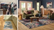 Compilation of Ruggable x Liberty print rugs
