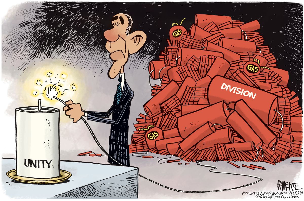 Editorial Cartoon Unity Political cartoon U.S. Obama and unity | The Week