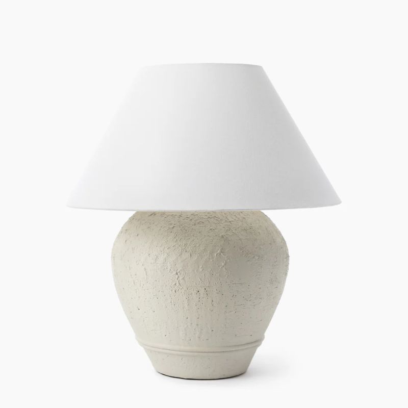 white table lamp