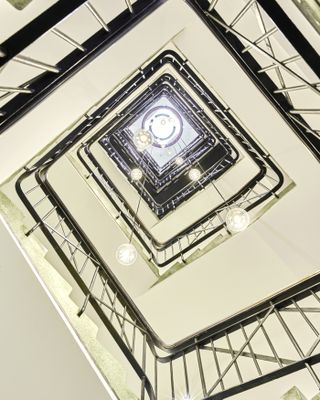 Asta House staircase bespoke light installation