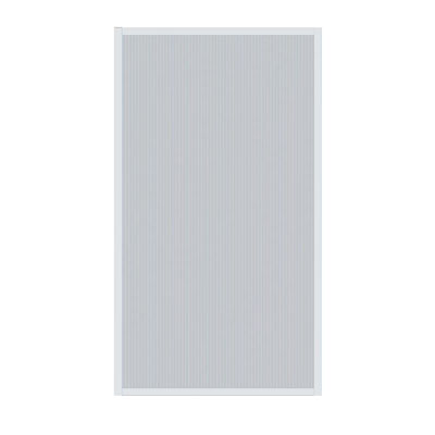 fluted fixed glass shower screen