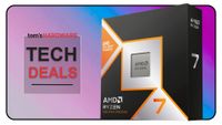 Tech Deals cover featuring an AMD Ryzen 7 9800X3D retail box.