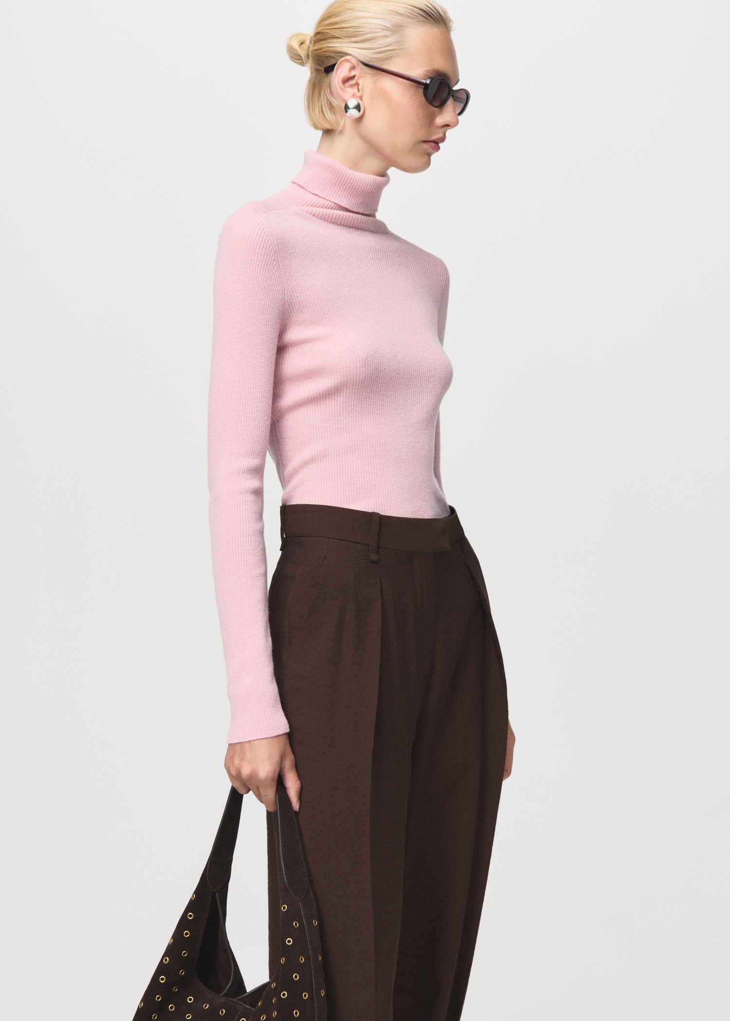 Turtleneck Wool Sweater - Women | Mango Usa