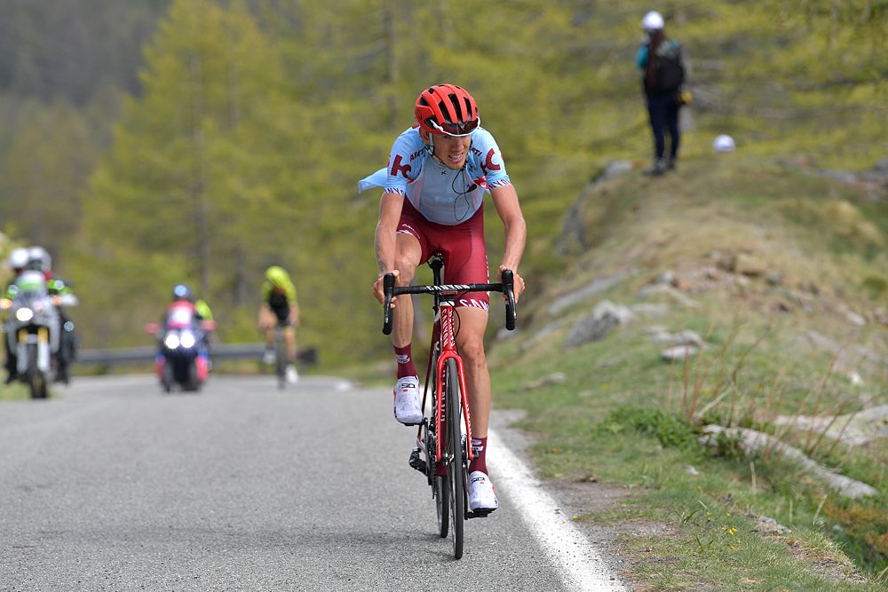 Ilnur Zakarin (Katusha-Alepcin) on his way to winning stage 13 at the Giro d'Italia