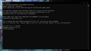 SSH into the Raspberry Pi from Windows
